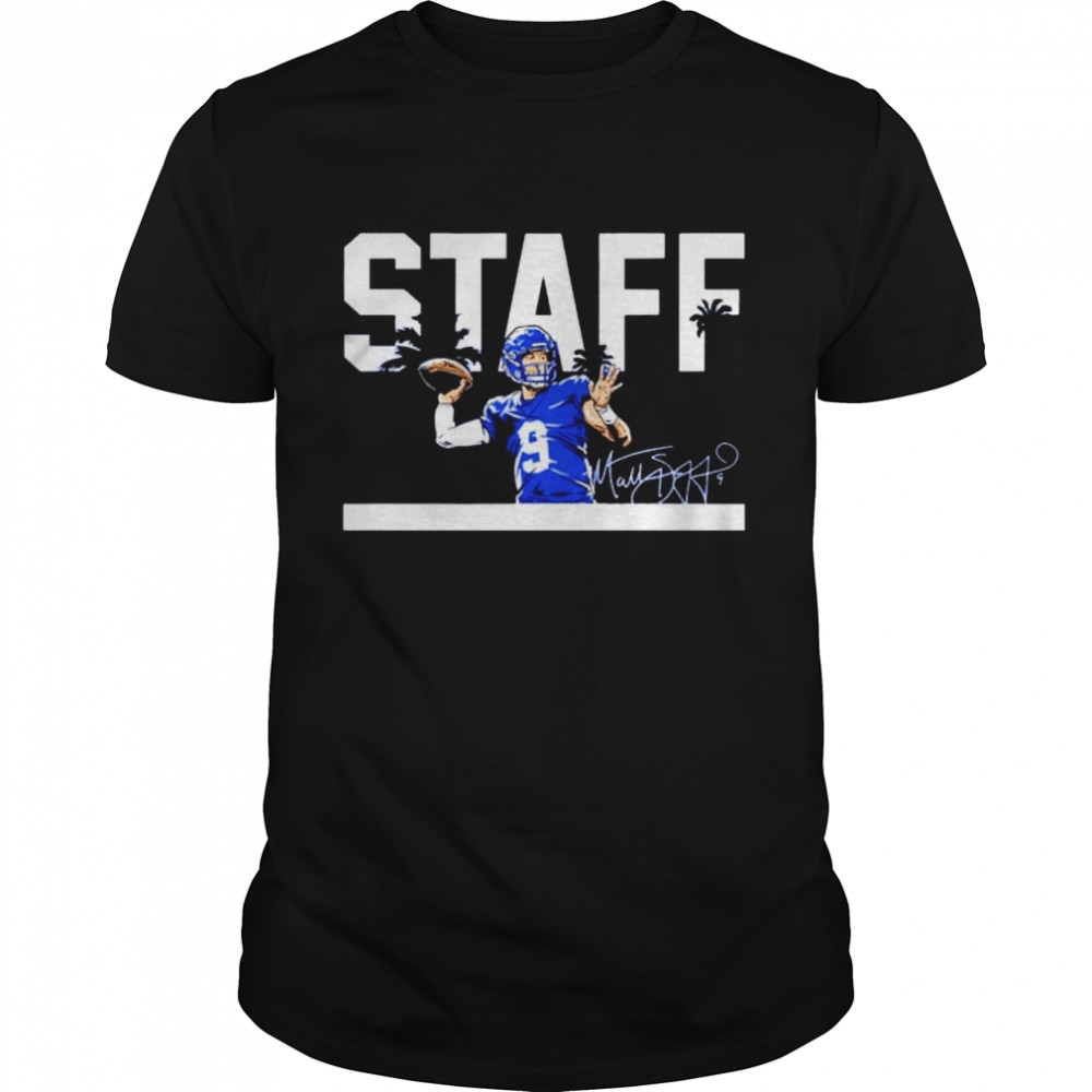 Matthew Stafford Staff signature shirt