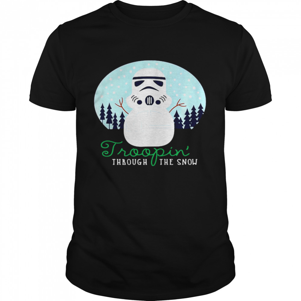 Star Wars Christmas Troopin’ Through The Snow Christmas T-shirt Classic Men's T-shirt