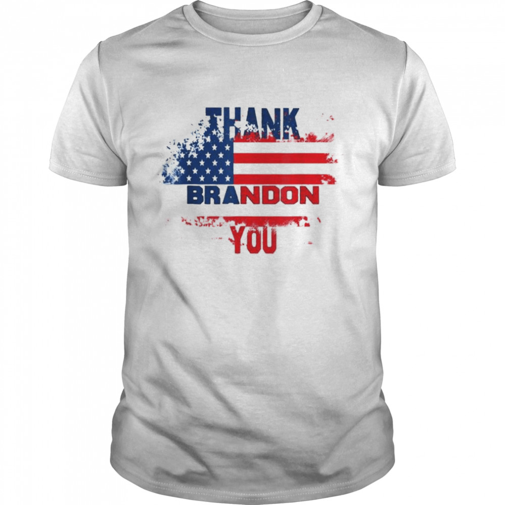 Thank you Brandon Usa Flag shirt Classic Men's T-shirt