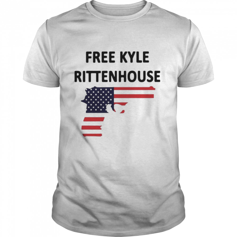 Guns Free Kyle Rittenhouse American flag shirt