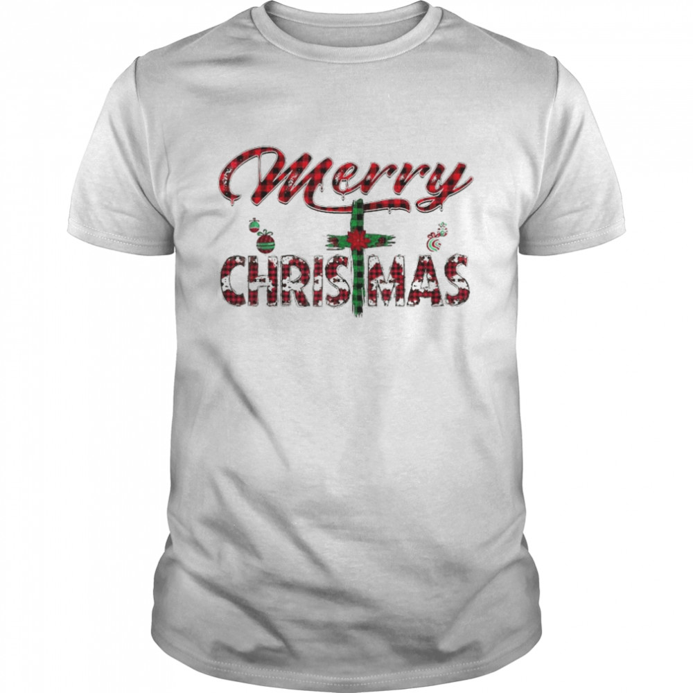 Merry Christmas Cross shirt Classic Men's T-shirt