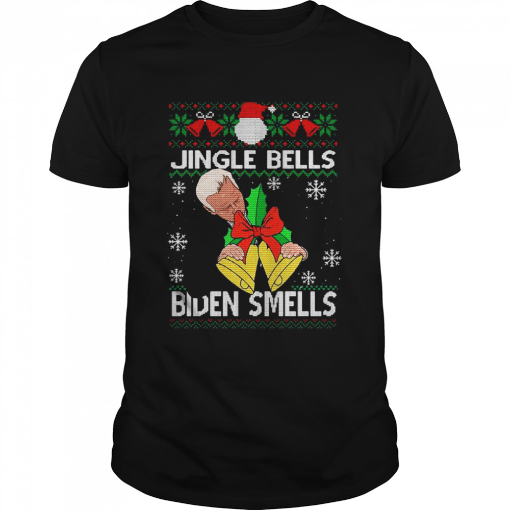 Joe Biden jingle bells Biden smells Ugly Christmas shirt