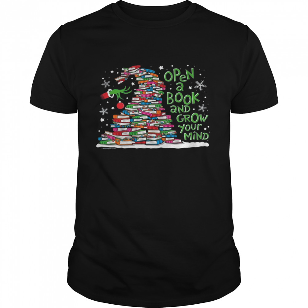 Open a book and grow your mind shirt