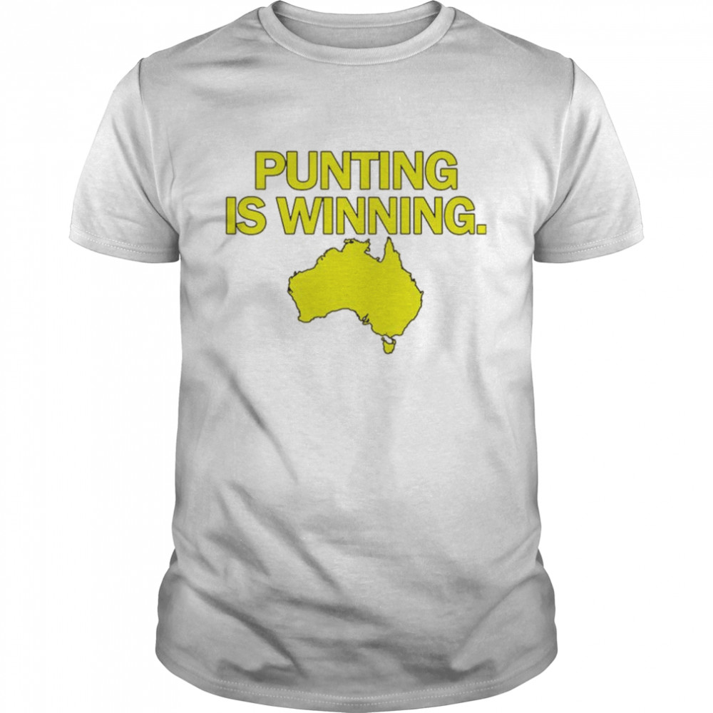 Punting is winning Australia map shirt Classic Men's T-shirt