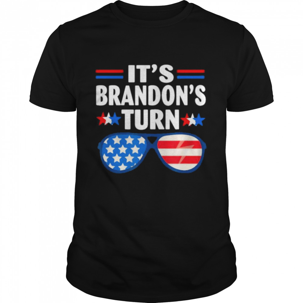 It’s Brandon’s Turn Anti Biden American Flag  Classic Men's T-shirt