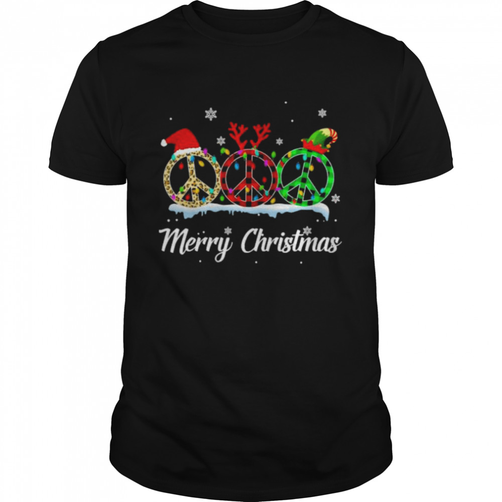 Santa Hippie Reindeer Merry Christmas shirt Classic Men's T-shirt