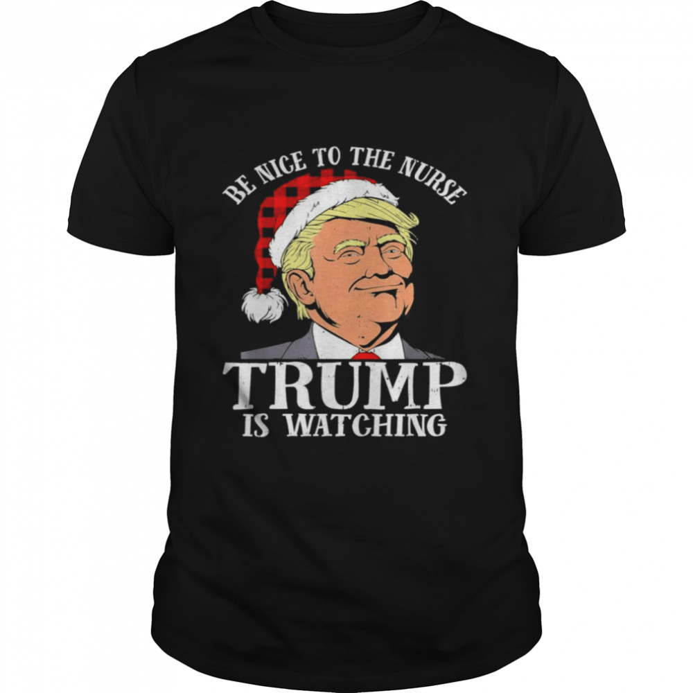 Team Santa Family Pajamas President Trump Santa Hat T- Classic Men's T-shirt