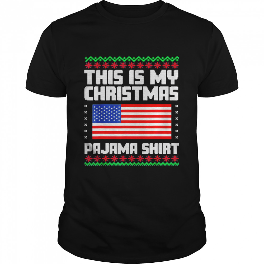 This Is My Christmas Pajama Political Ugly Xmas T- Classic Men's T-shirt