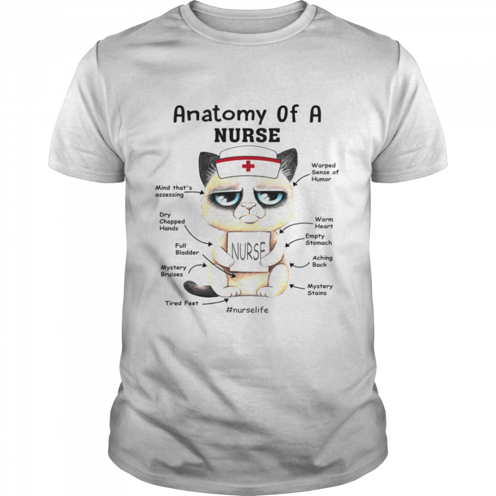 Cat Anatomy Of A Nurse Shirt