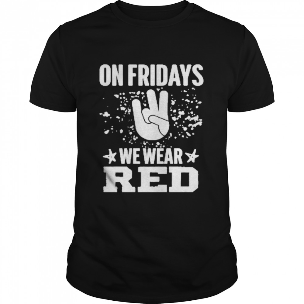 Cougar Red On Fridays We Wear Red  Classic Men's T-shirt