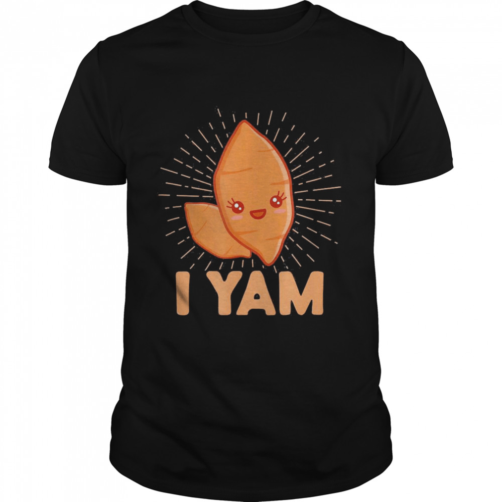 I Yam He’s My Sweet Potato Thanksgiving Matching Couple Set Shirt