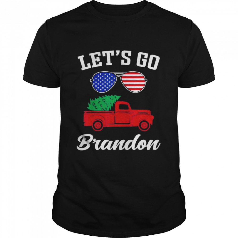 Lets Go Brandon Let’s Go Brandon Christmas Sunglasses T- Classic Men's T-shirt