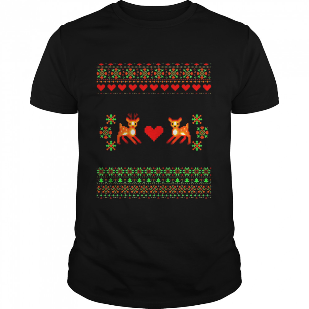 Rudolph And Clarice Merry Christmas Sweater  Classic Men's T-shirt
