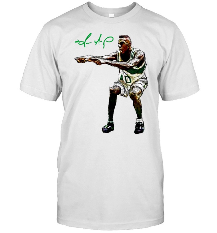 Shawn Kemp Point G Signature Seattle Basketball T  White Classic Men's T-shirt