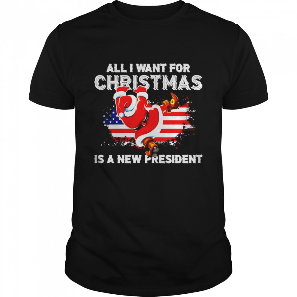 All I Want For Christmas Is New President Xmas US Flag Sweater Shirt