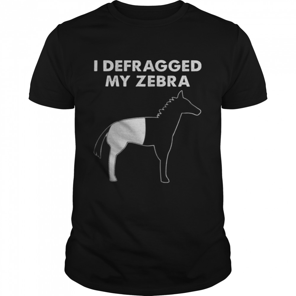 I defragged my zebra shirt