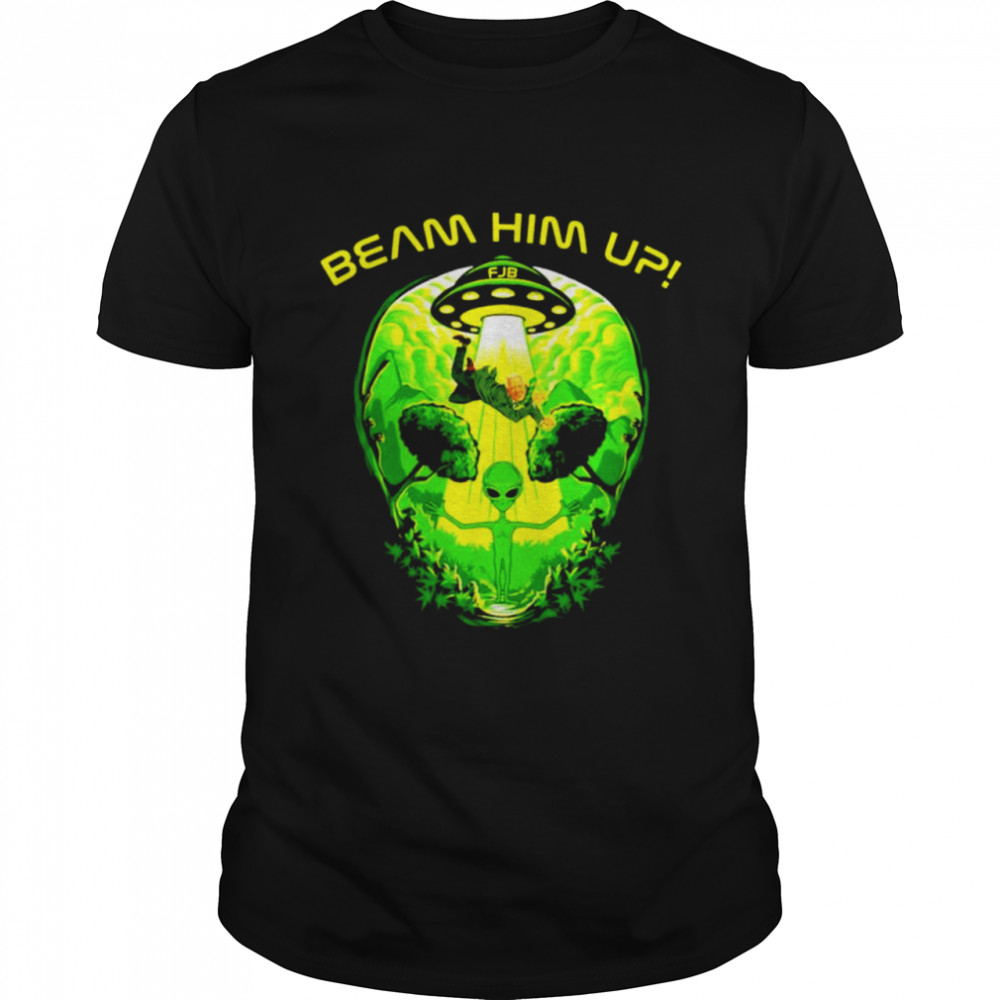 Beam him up Alien UFO Biden FJB T-shirt Classic Men's T-shirt