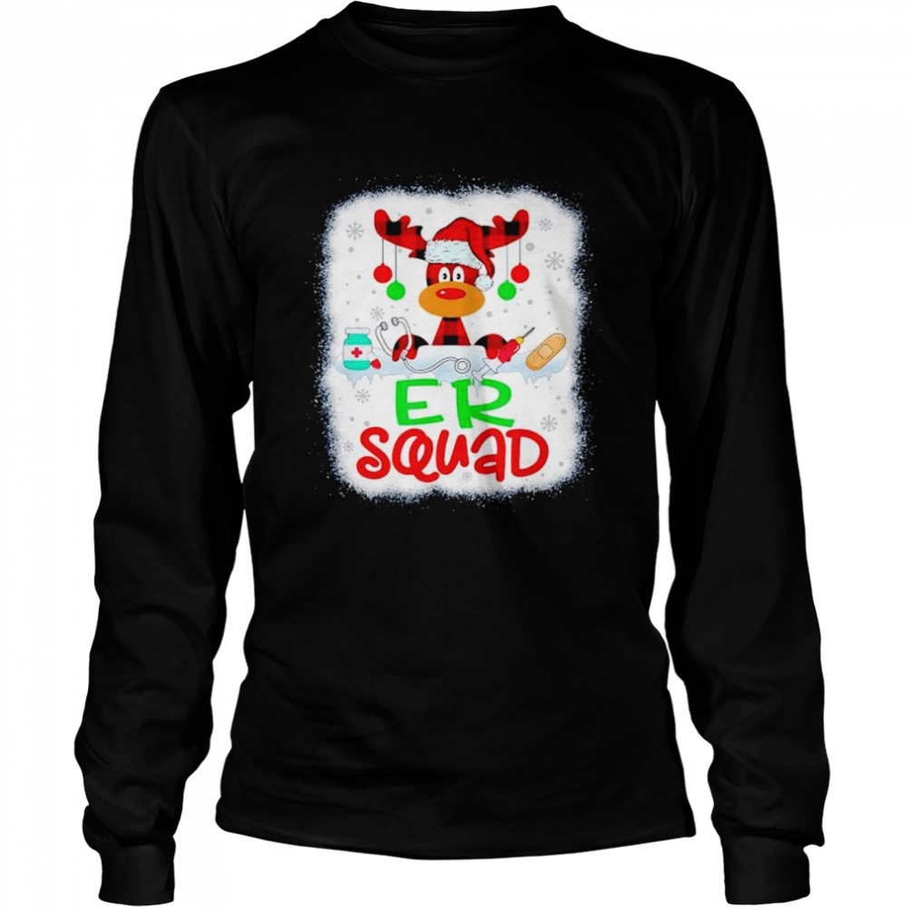 Nurse Reindeer er squad Christmas shirt Long Sleeved T-shirt