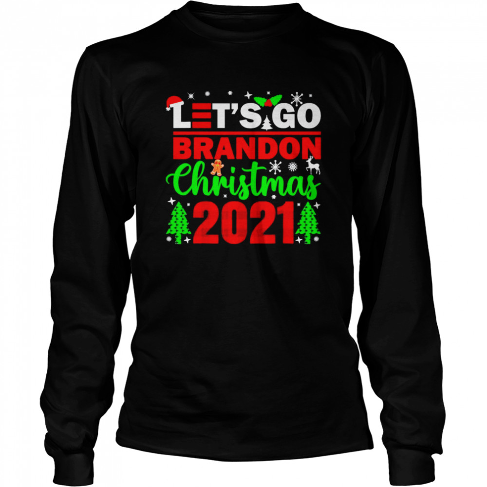 Official Christmas 2021 Let’s Go Branson Brandon T- Long Sleeved T-shirt