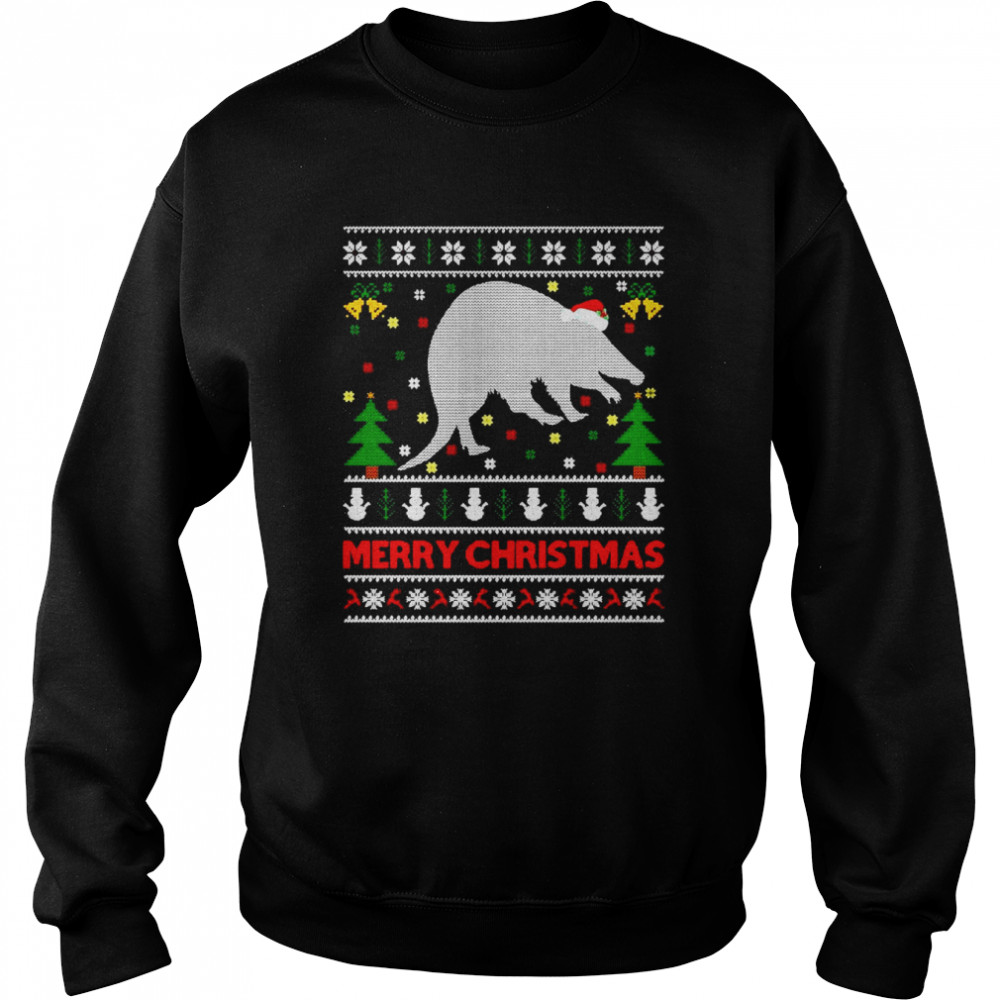 Aardvark Animal Ugly Santa Aardvark Christmas Sweater  Unisex Sweatshirt