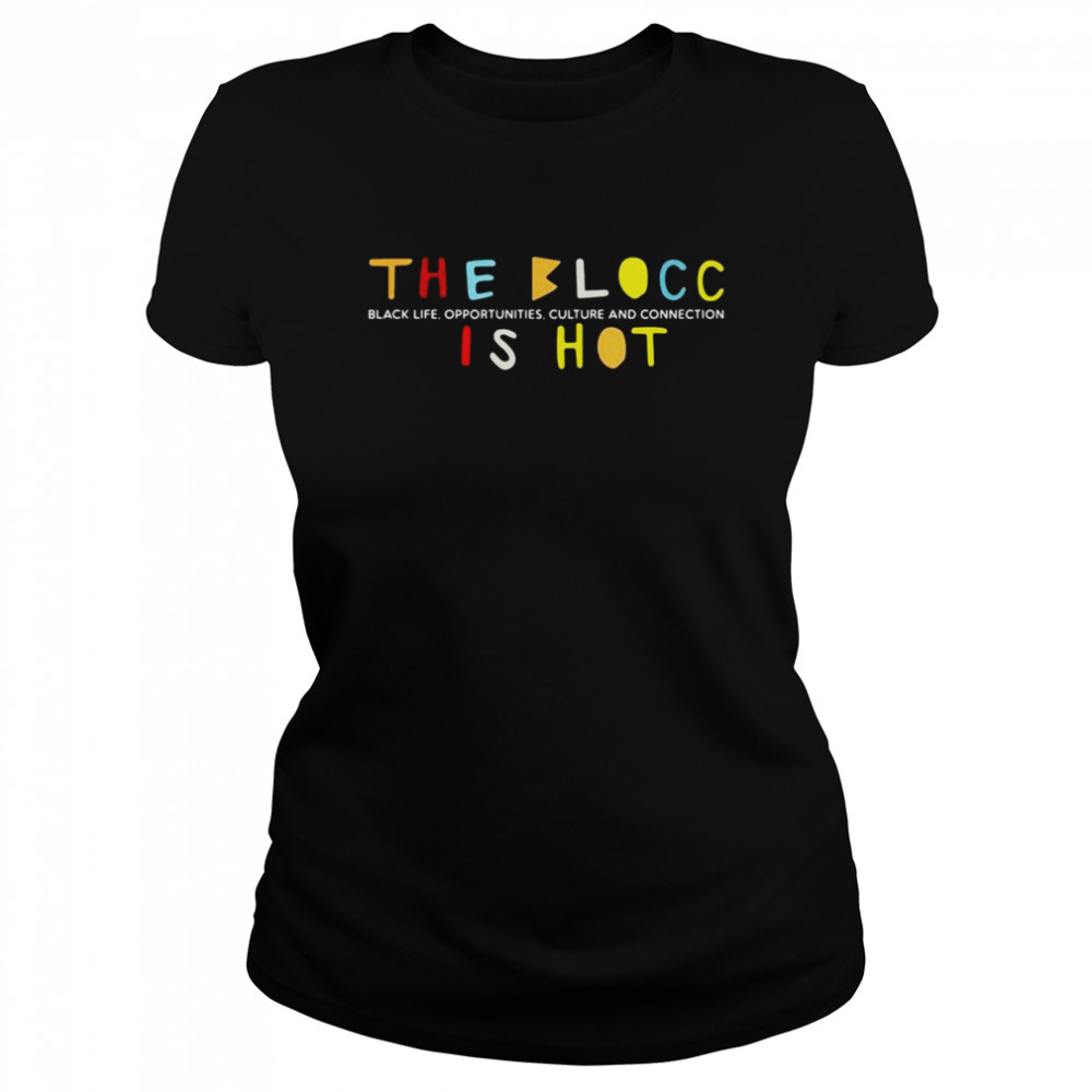 The Blocc Black Life Opportunities Culture And Connection Is Hot 2021  Classic Women's T-shirt