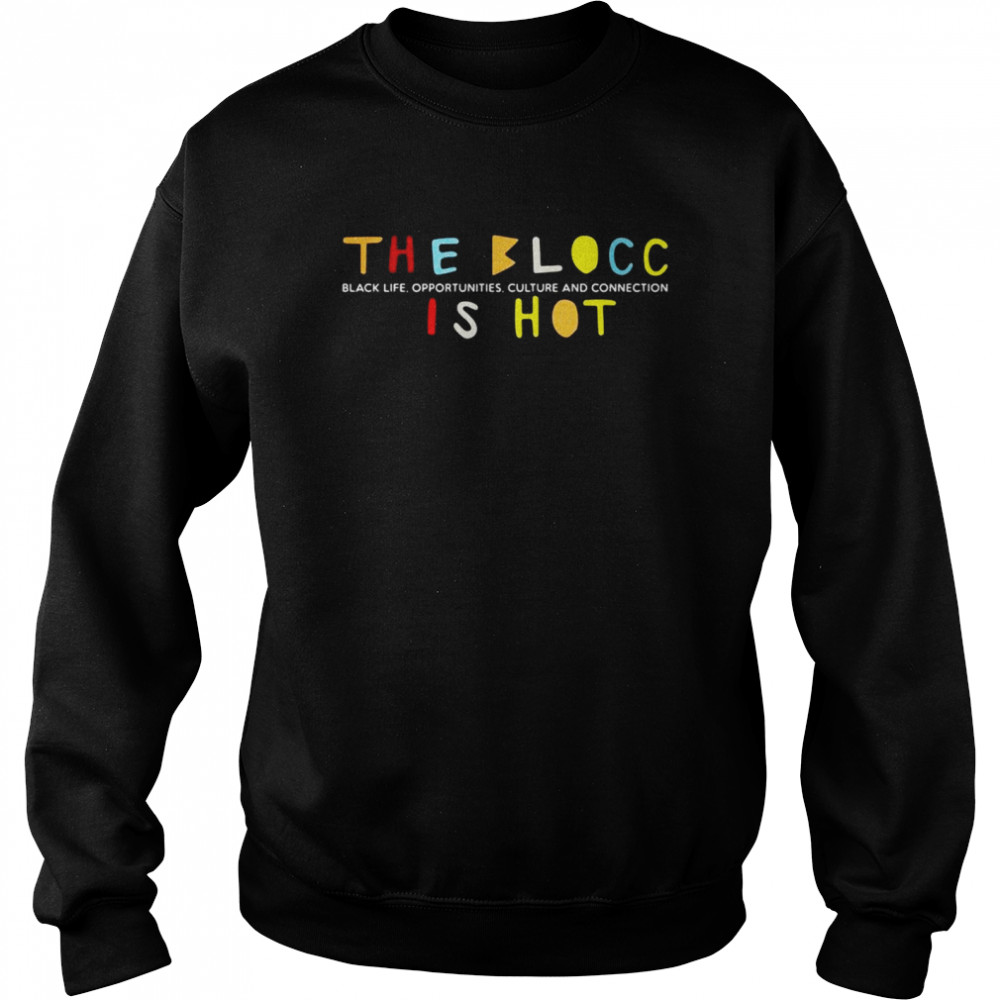 The Blocc Black Life Opportunities Culture And Connection Is Hot 2021  Unisex Sweatshirt