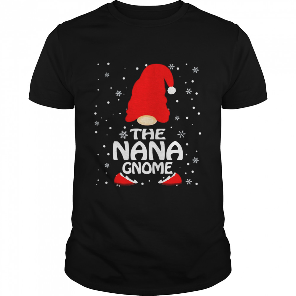 The Nana Gnome Christmas Family Matching Pajamas T-Shirt