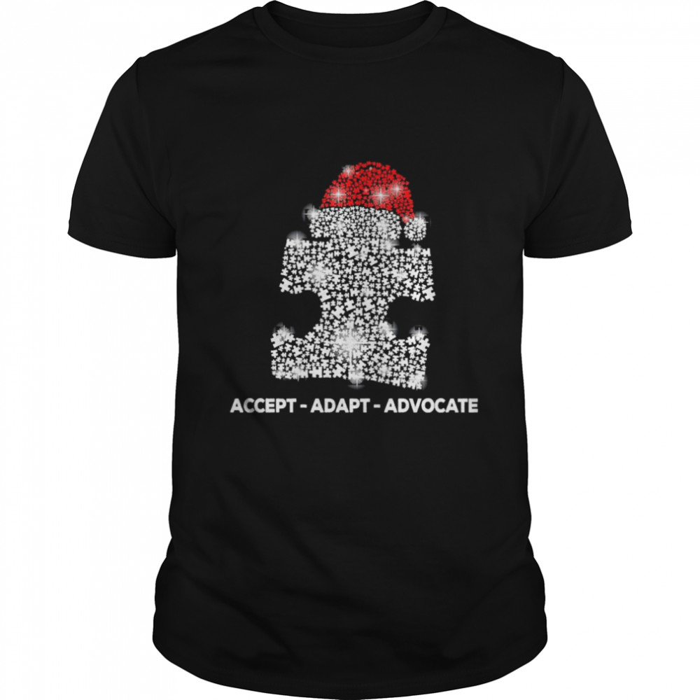 Accept Adapt Advocate Merry Christmas  Classic Men's T-shirt