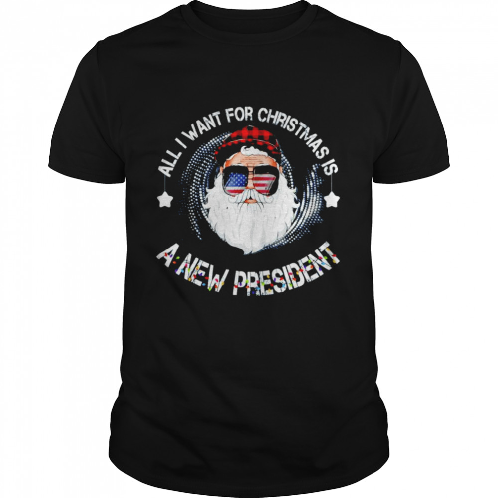 All I Want For Christmas Is A New President Gingerbread Man Christmas shirt Classic Men's T-shirt