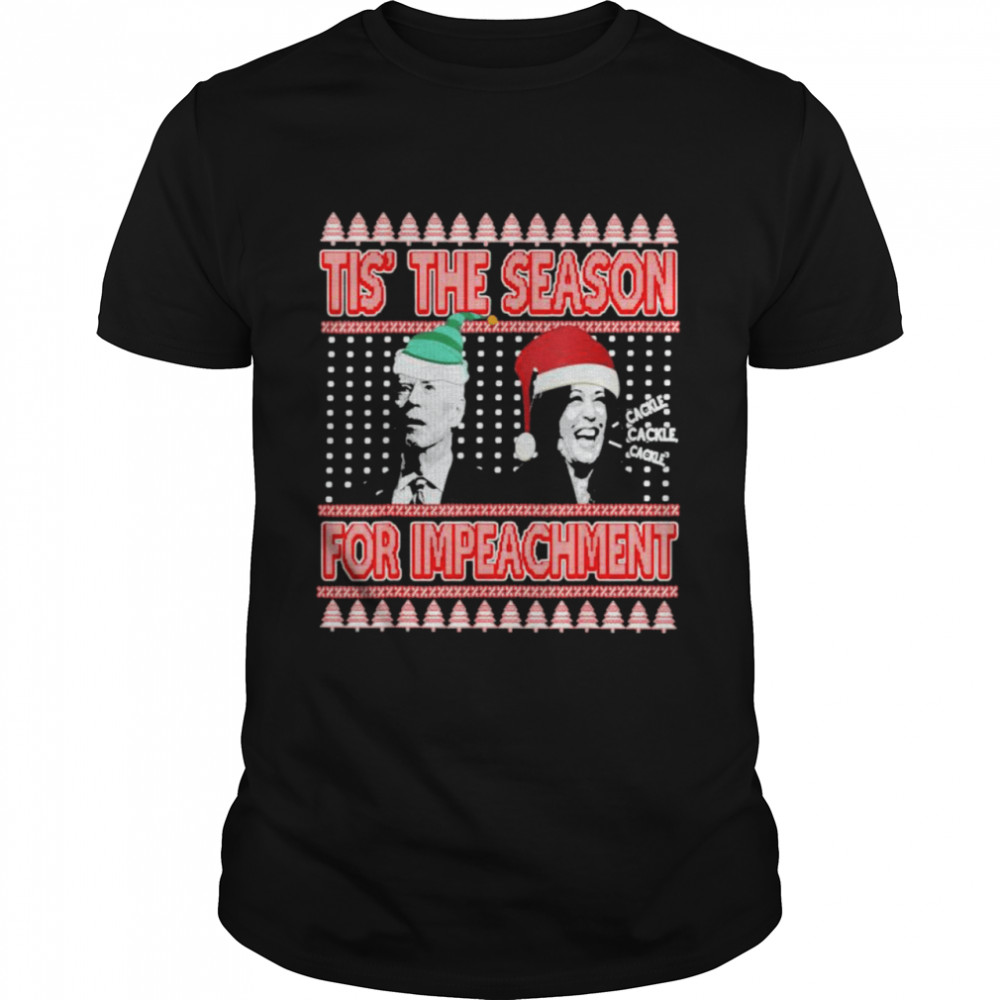 Anti Biden Harris Ugly Christmas Sweater Impeachment T-Shirt