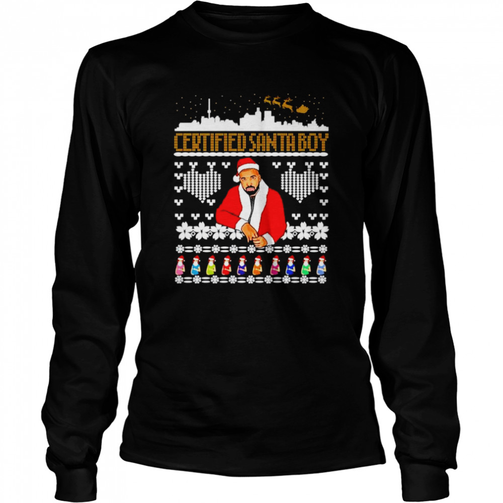 Drake certified Santa boy Christmas shirt Long Sleeved T-shirt