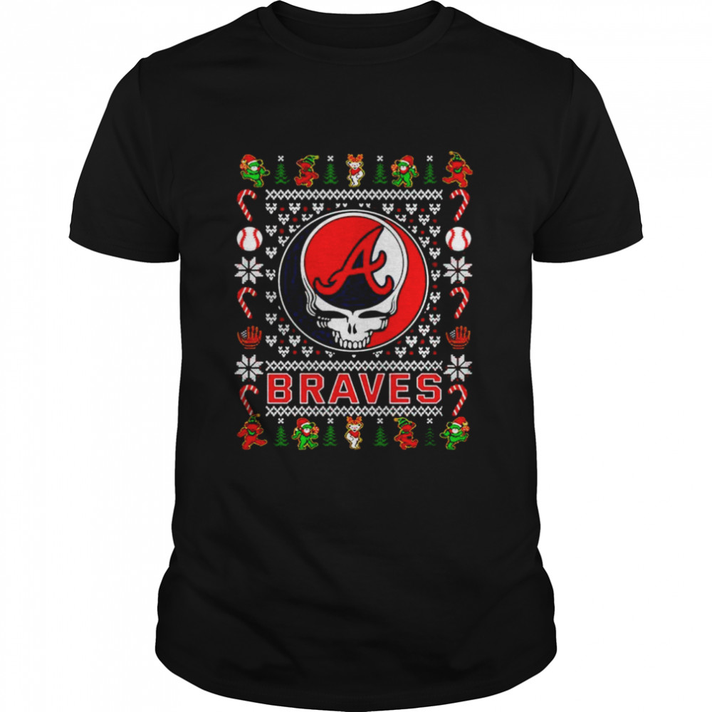 Grateful Dead Atlanta Braves Christmas shirt Classic Men's T-shirt