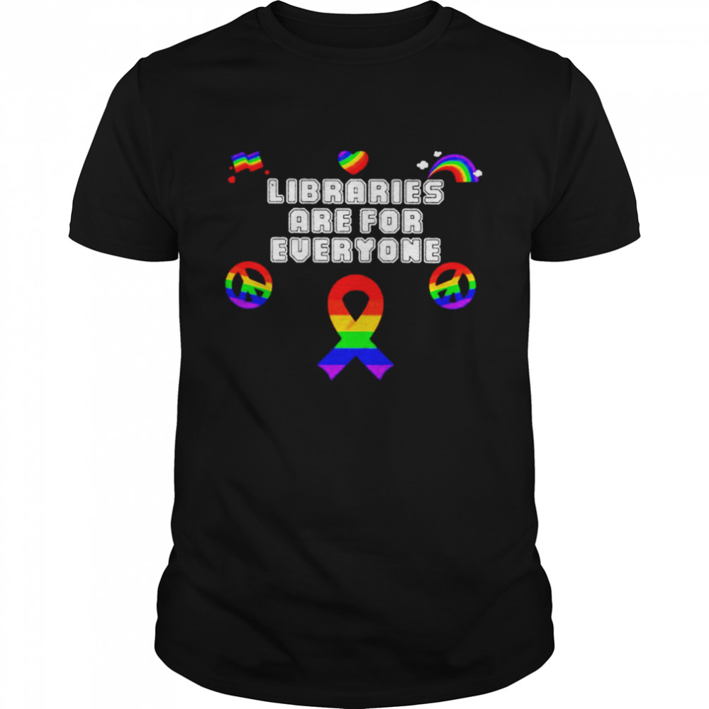Libraries are for everyone LGBT shirt Classic Men's T-shirt