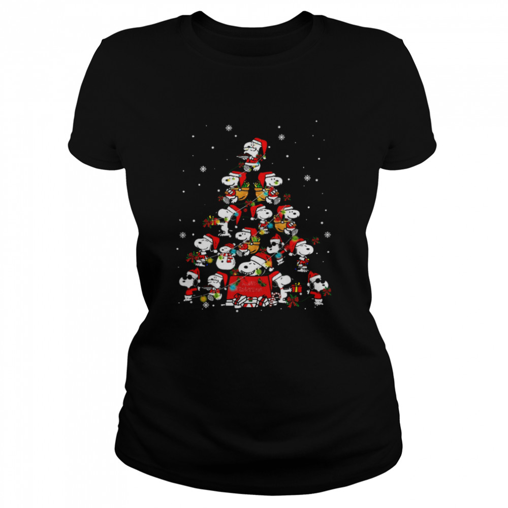 Snoopy Christmas Tree  Classic Women's T-shirt