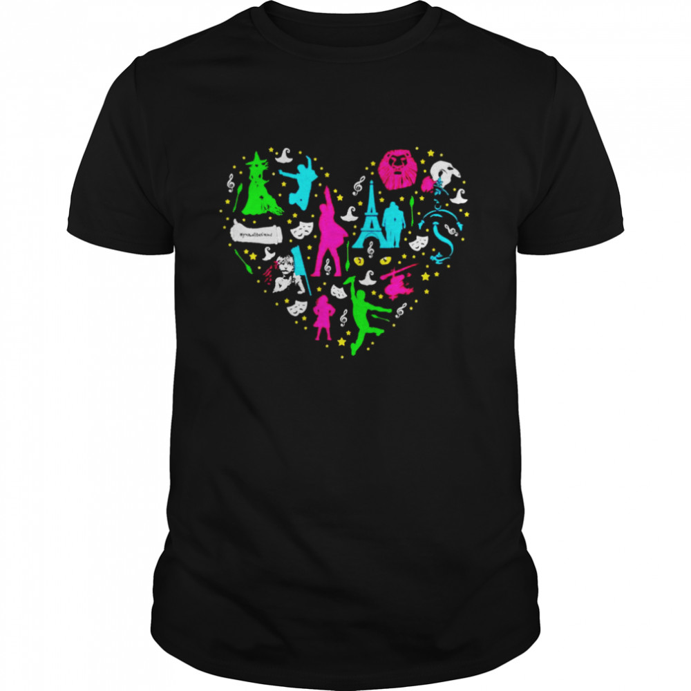 Best broadway Musical heart shirt Classic Men's T-shirt