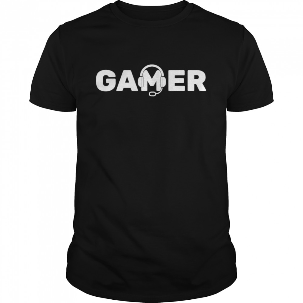 Gamer Video Games Gaming With Headphones T-shirt Classic Men's T-shirt