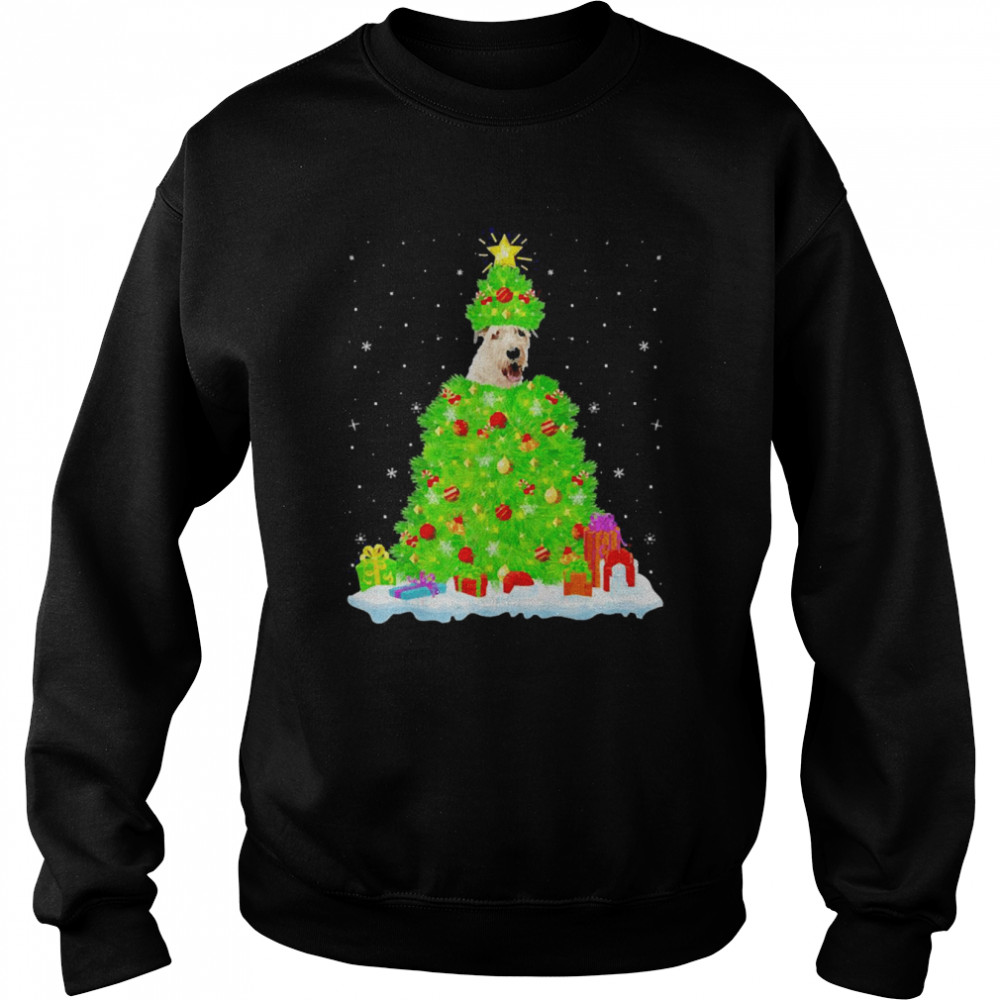 Xmas Lighting Matching Irish Wolfhound Christmas Tree Sweater  Unisex Sweatshirt