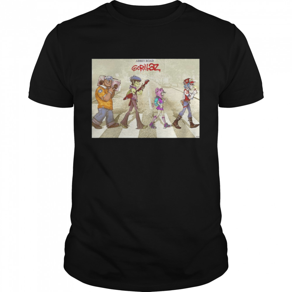 Abbey Road Gorillaz shirt