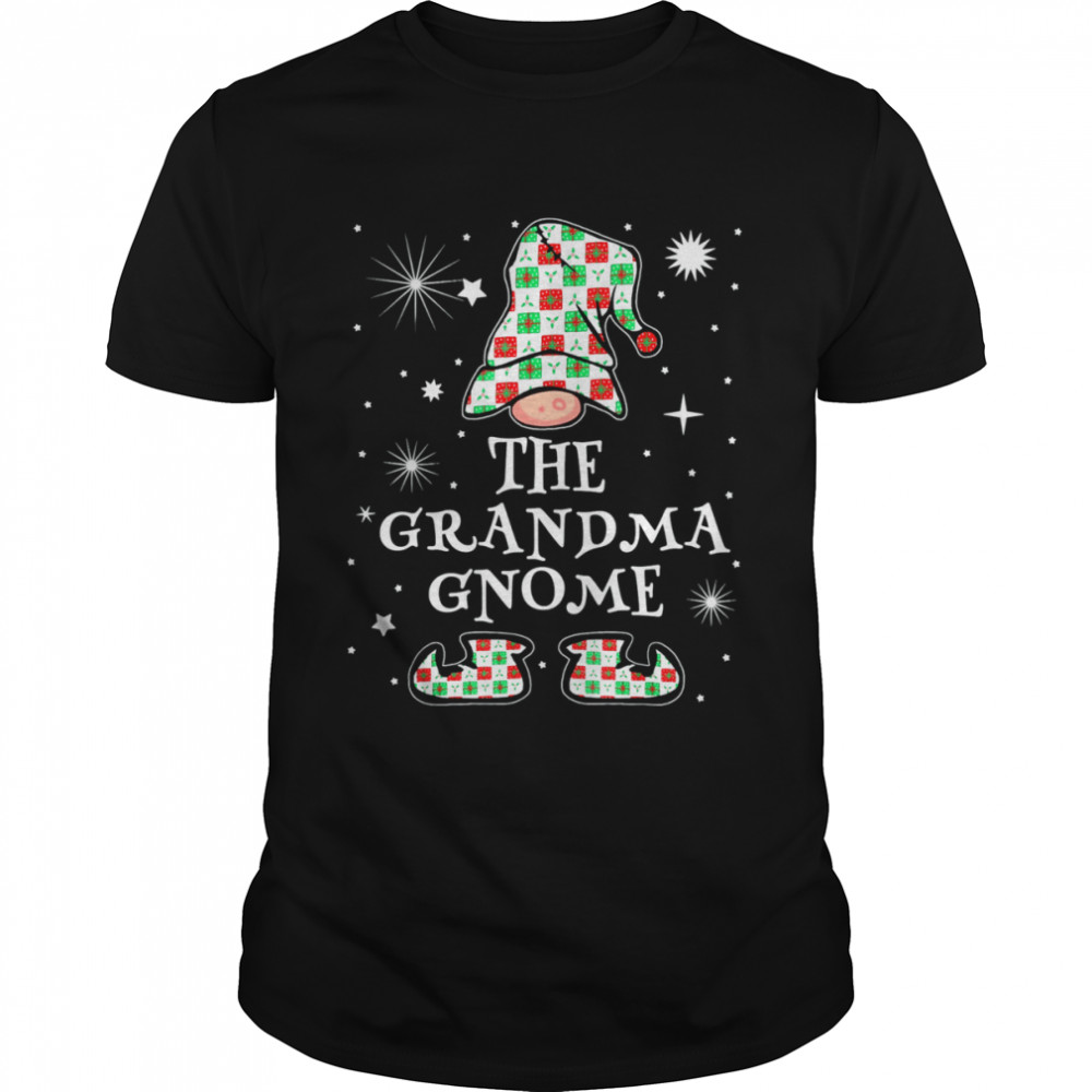 Grandma Gnome Matching Family For Granny Christmas Pajama  Classic Men's T-shirt