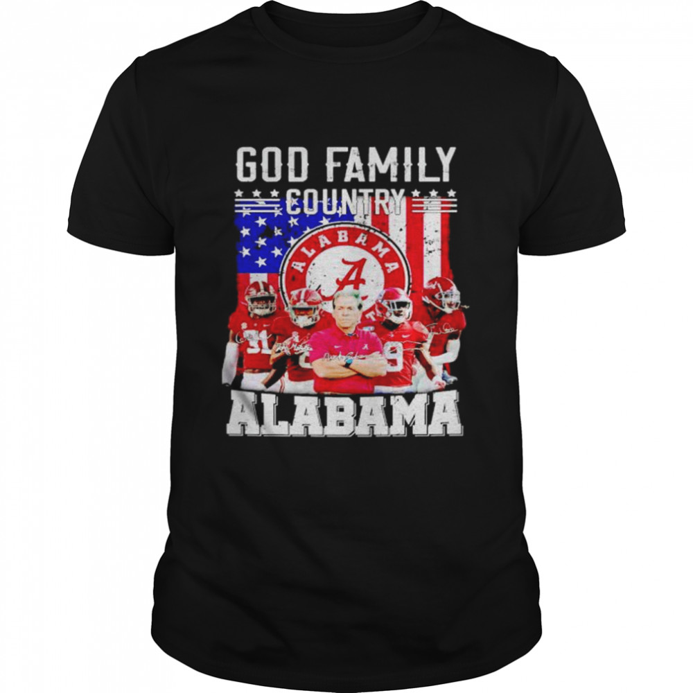 Best god family country Alabama signatures shirt Classic Men's T-shirt