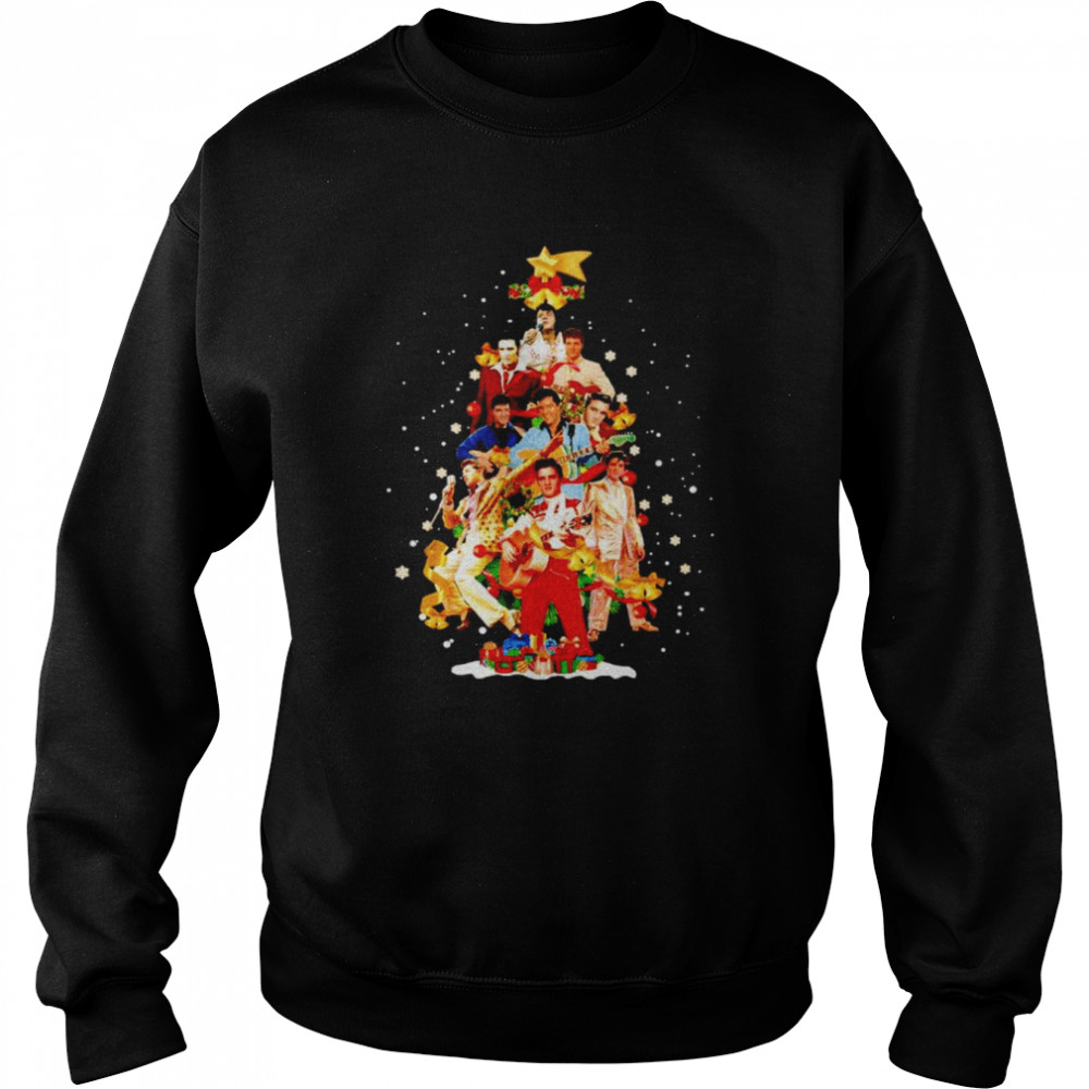 Elvis Presley Christmas tree shirt Unisex Sweatshirt