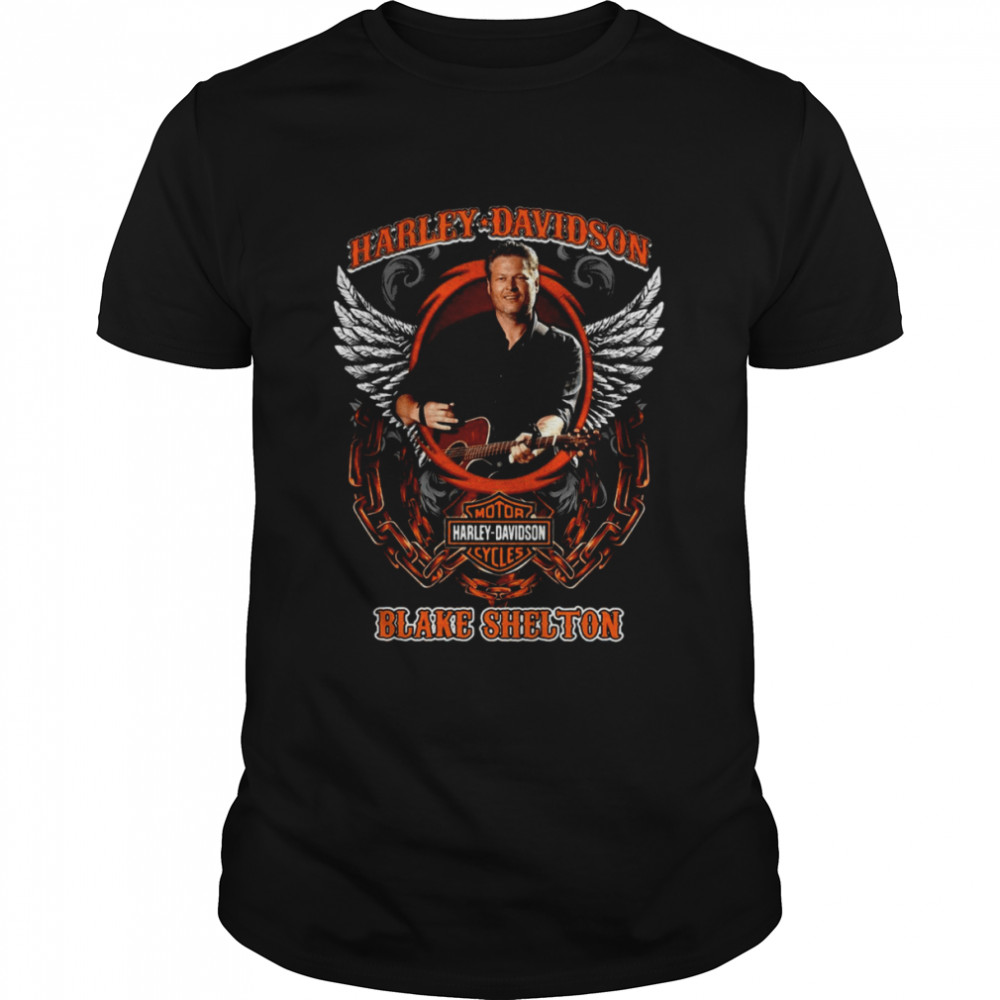 Harley Davidson Motor Harley Davidson Cycles Blake Shelton  Classic Men's T-shirt