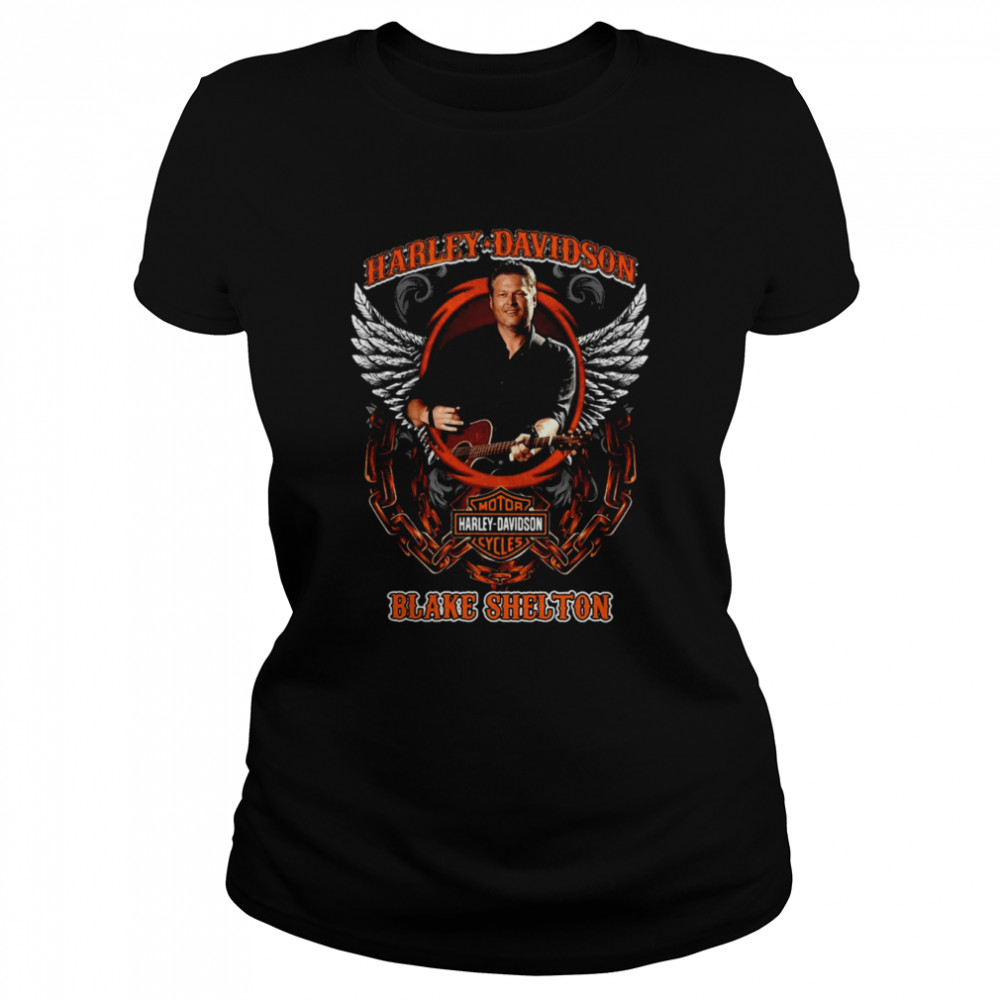 Harley Davidson Motor Harley Davidson Cycles Blake Shelton  Classic Women's T-shirt