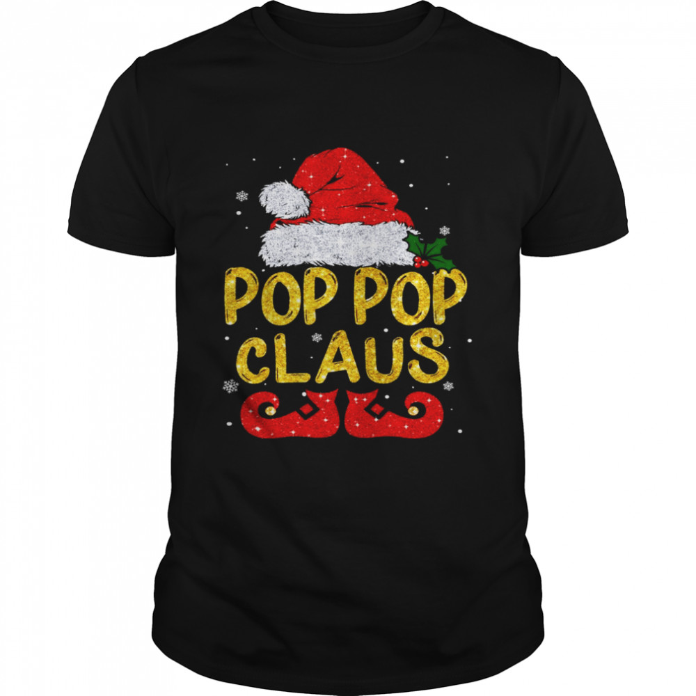 Pop Pop Claus Shirt Christmas Pajama Family Matching Xmas Shirt
