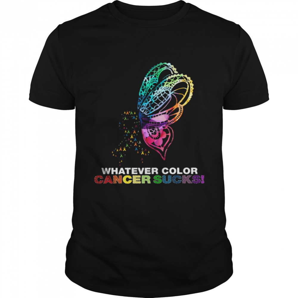Whatever Color Cancer Sucks  Classic Men's T-shirt