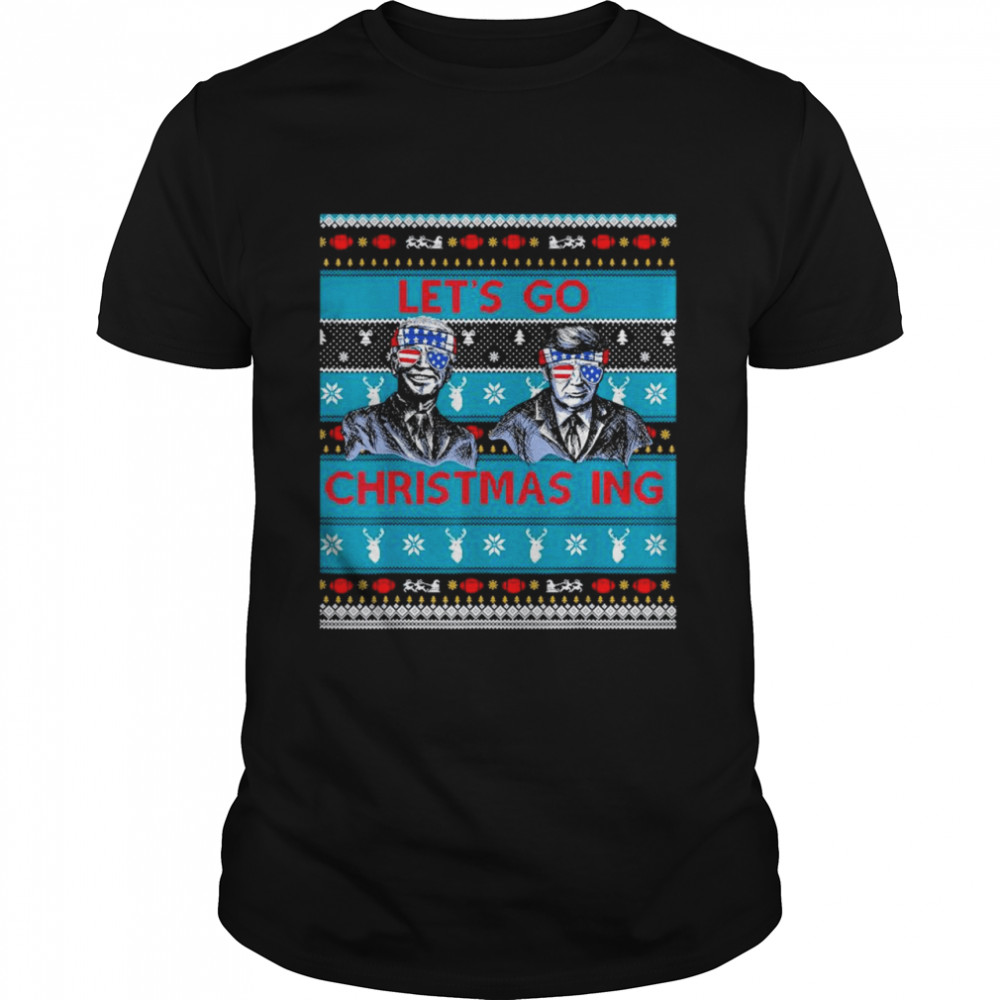 Lets Go Christmas ing Pro Trump Anti Biden Ugly shirt Classic Men's T-shirt