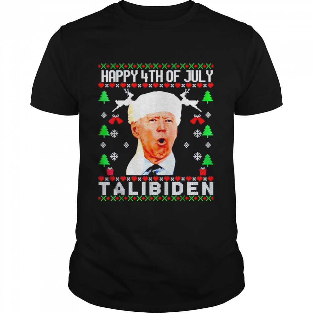 Nice biden happy 4th of July Talibiden Christmas shirt Classic Men's T-shirt