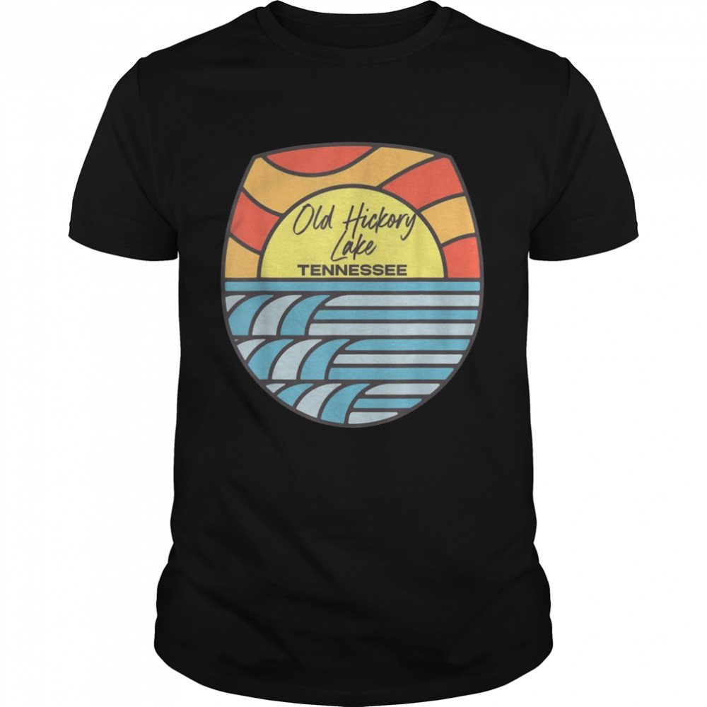 Old Hickory Lake Tennessee TN Sunset Vacation Souvenir  Classic Men's T-shirt