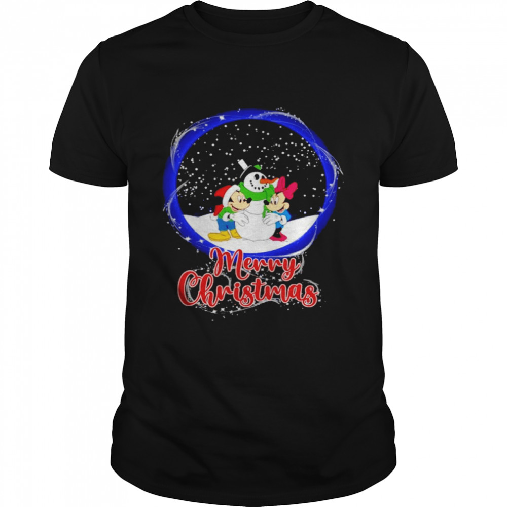 Mickey and Minnie Merry Christmas shirt Classic Men's T-shirt