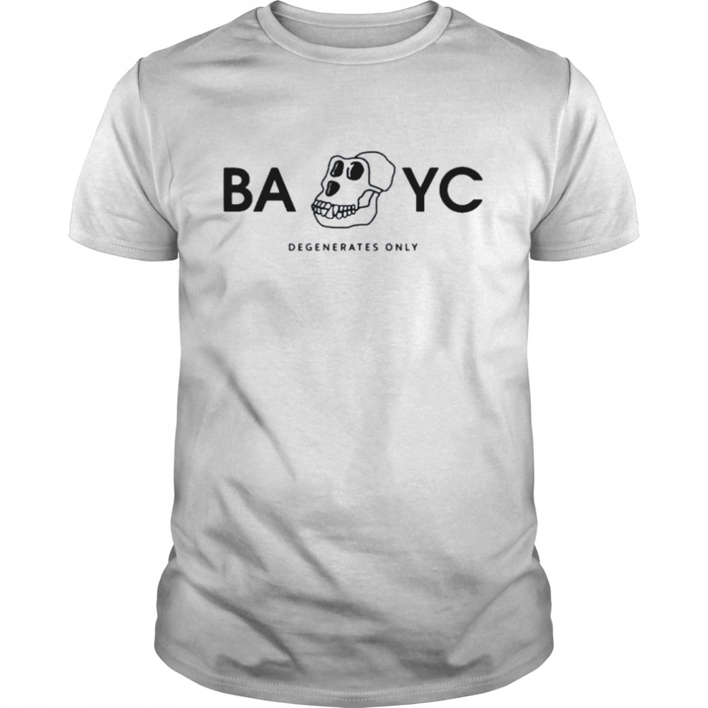 Bored Ape Yacht Club Bayc Degenerates Only  Classic Men's T-shirt